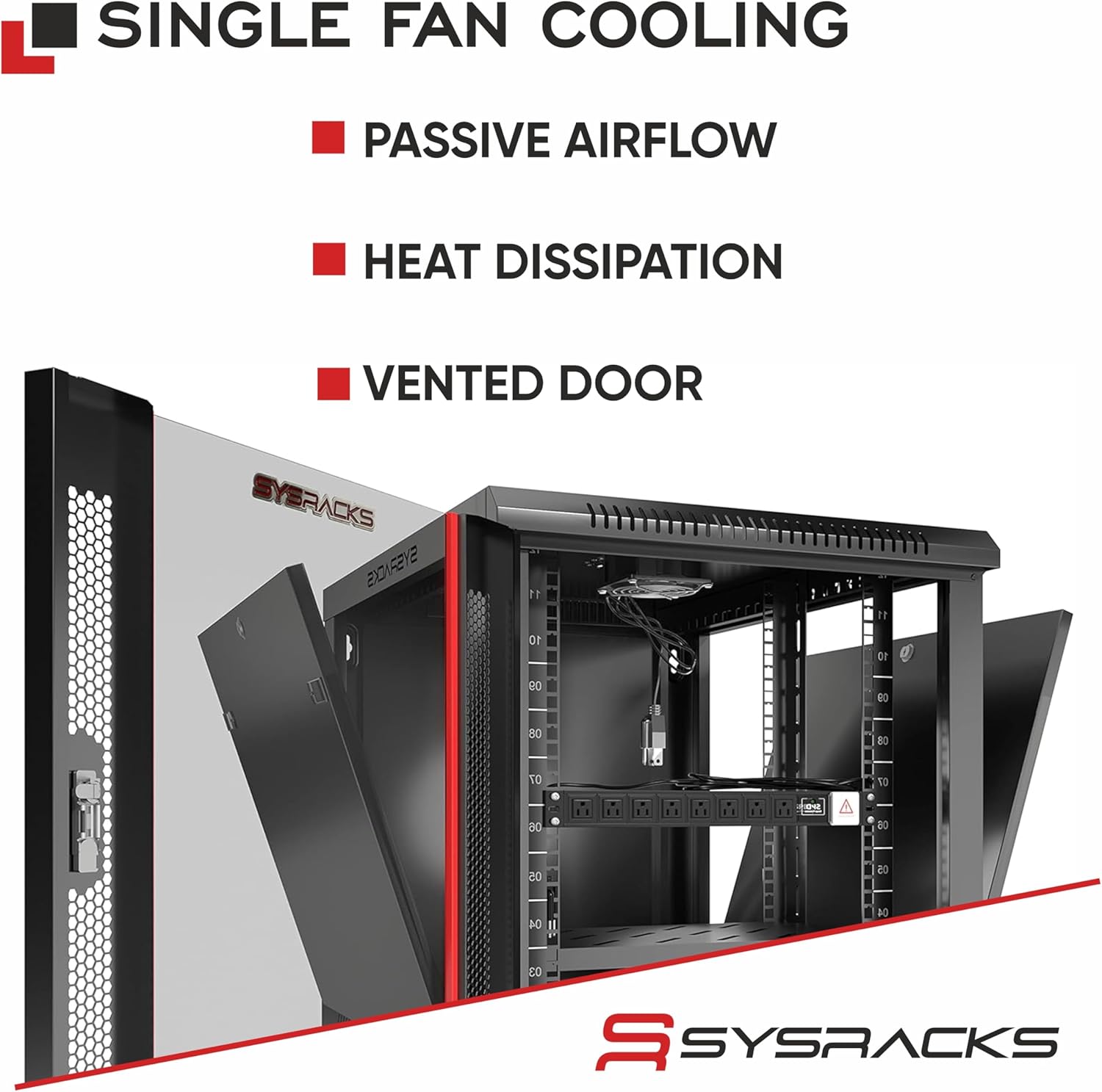 Sysracks 27U Wall Mount Server Rack Cabinet