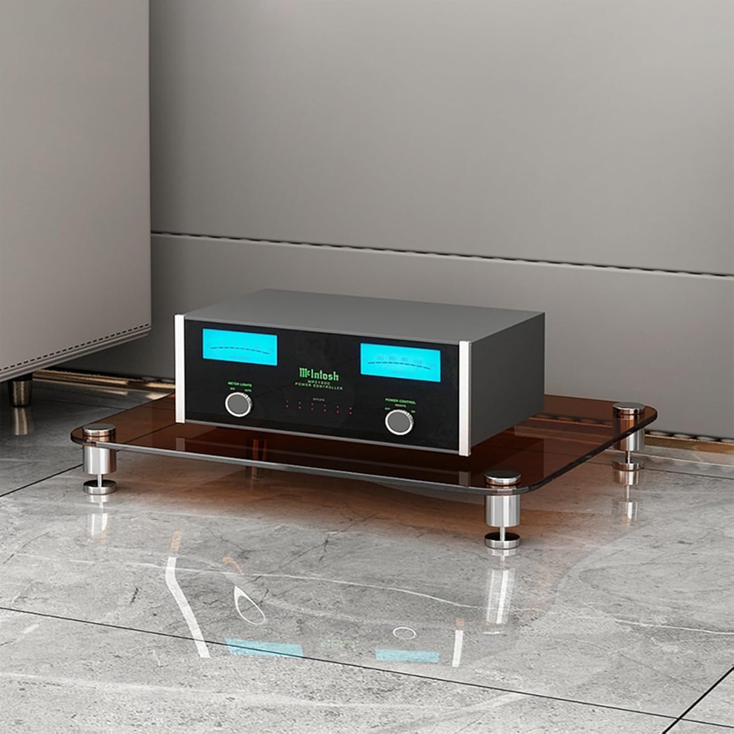 THNSAWX 1/2/3/4-Tier Glass Media Stand