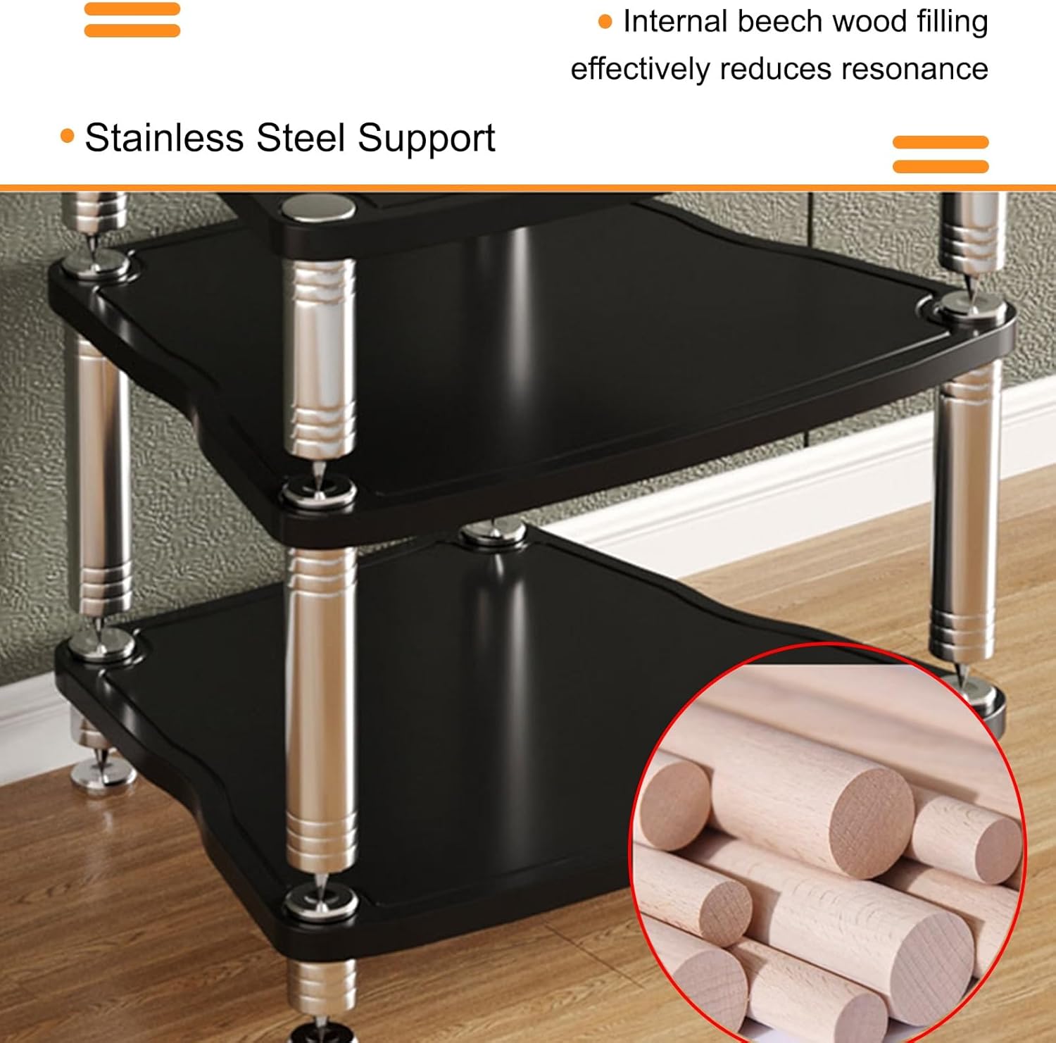 Home Stereo System Entertainment Components Cabinet