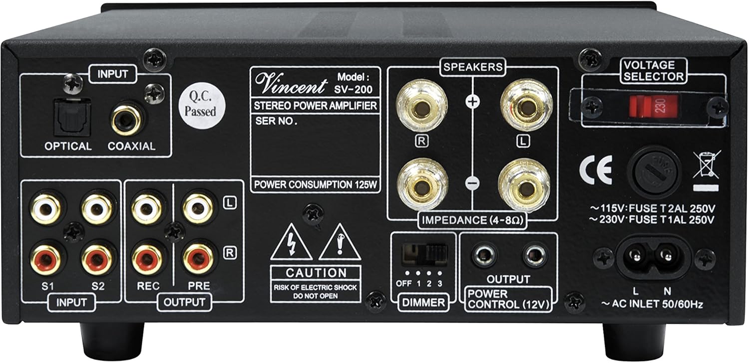 Vincent Audio SV 200 Hybrid Integrated Amplifier - Black