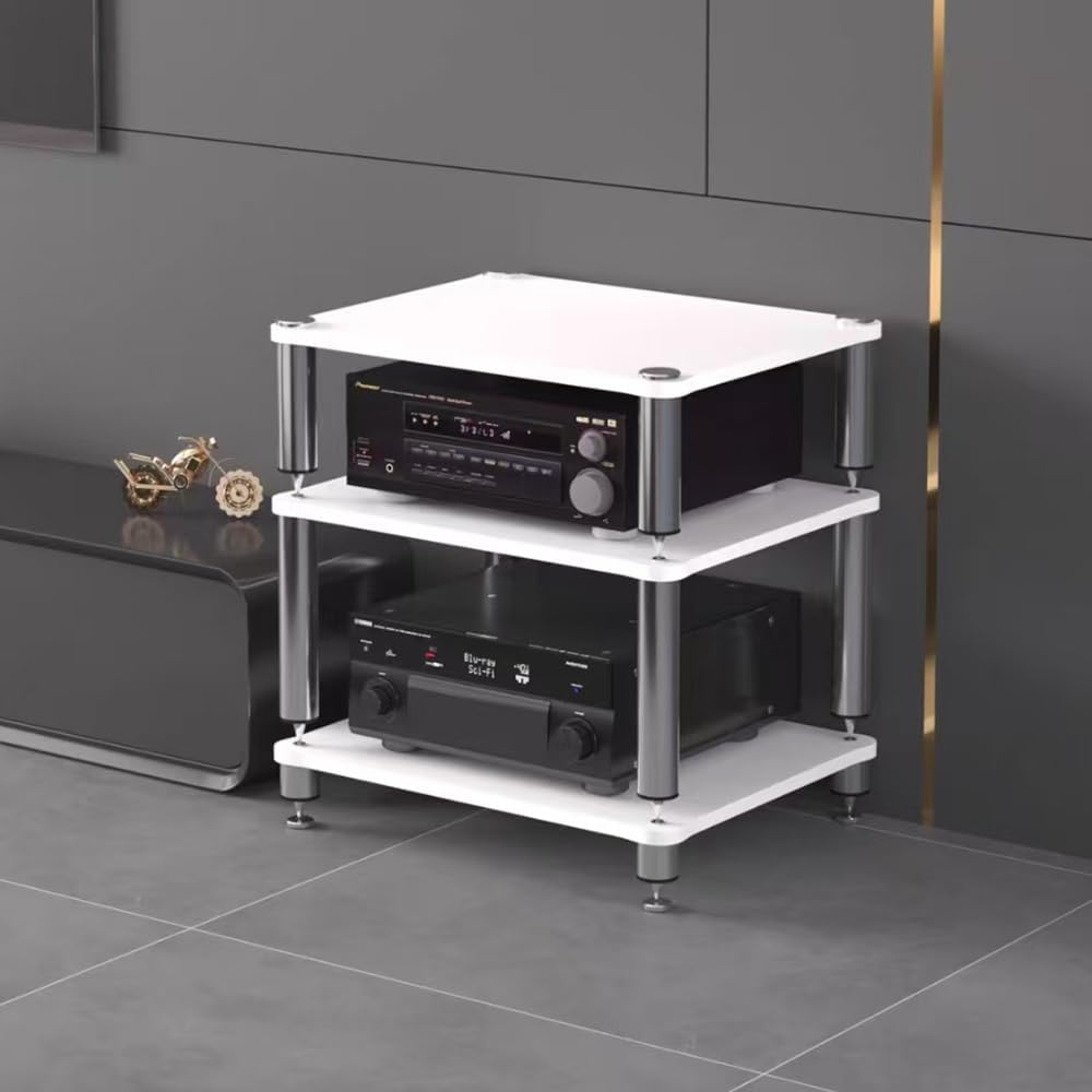 TAJMDGW AV Media Stand 3-Tier HiFi Racks Tower