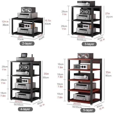 Av Media Stand with Wheels