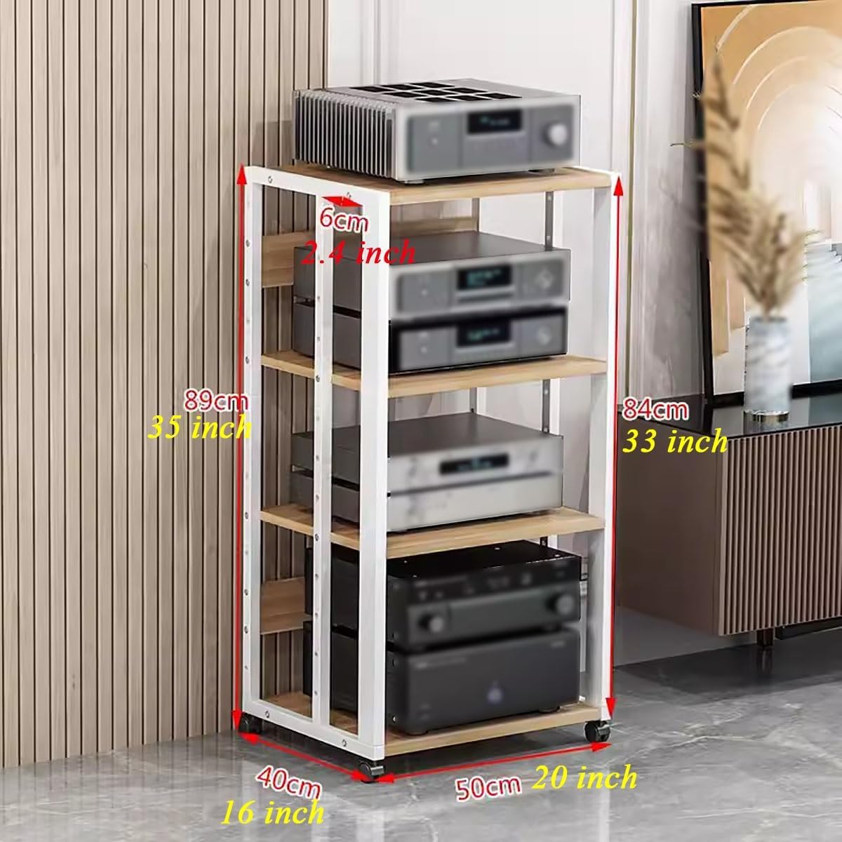 Home Theatre Office Audio Video Rack Tower Media Stand