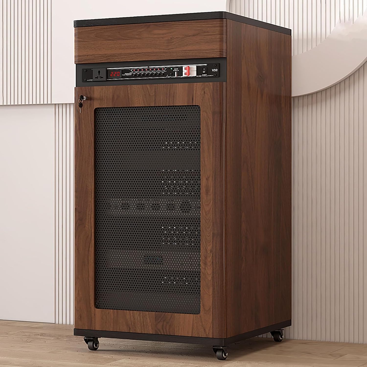 4 Tiers AV Media Stand Corner Shelf