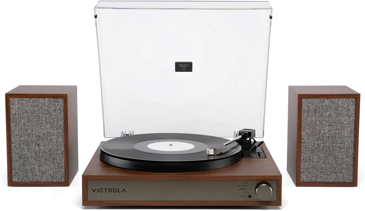 Victrola Harmony Bluetooth Turntable System 3-Speed Vinyl Record Player