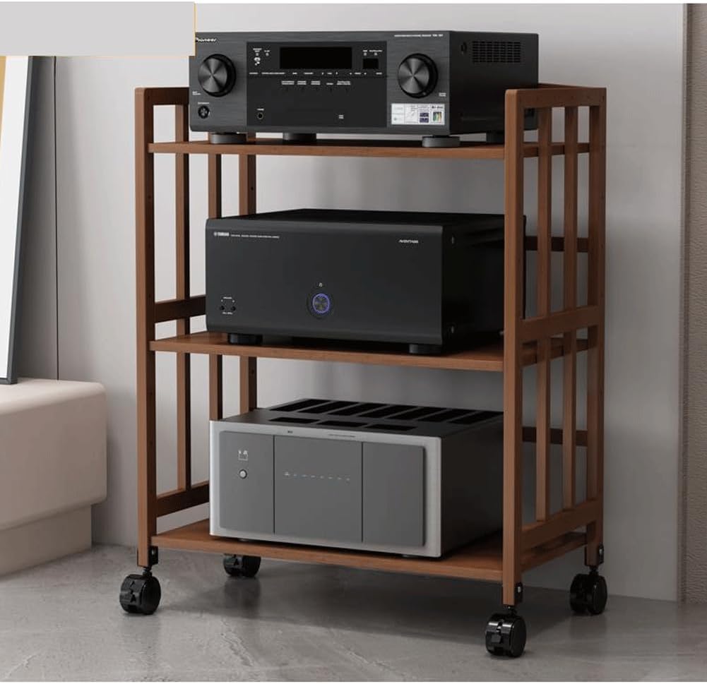 PPOIUYK Large Capacity Audio Rack Media Stand