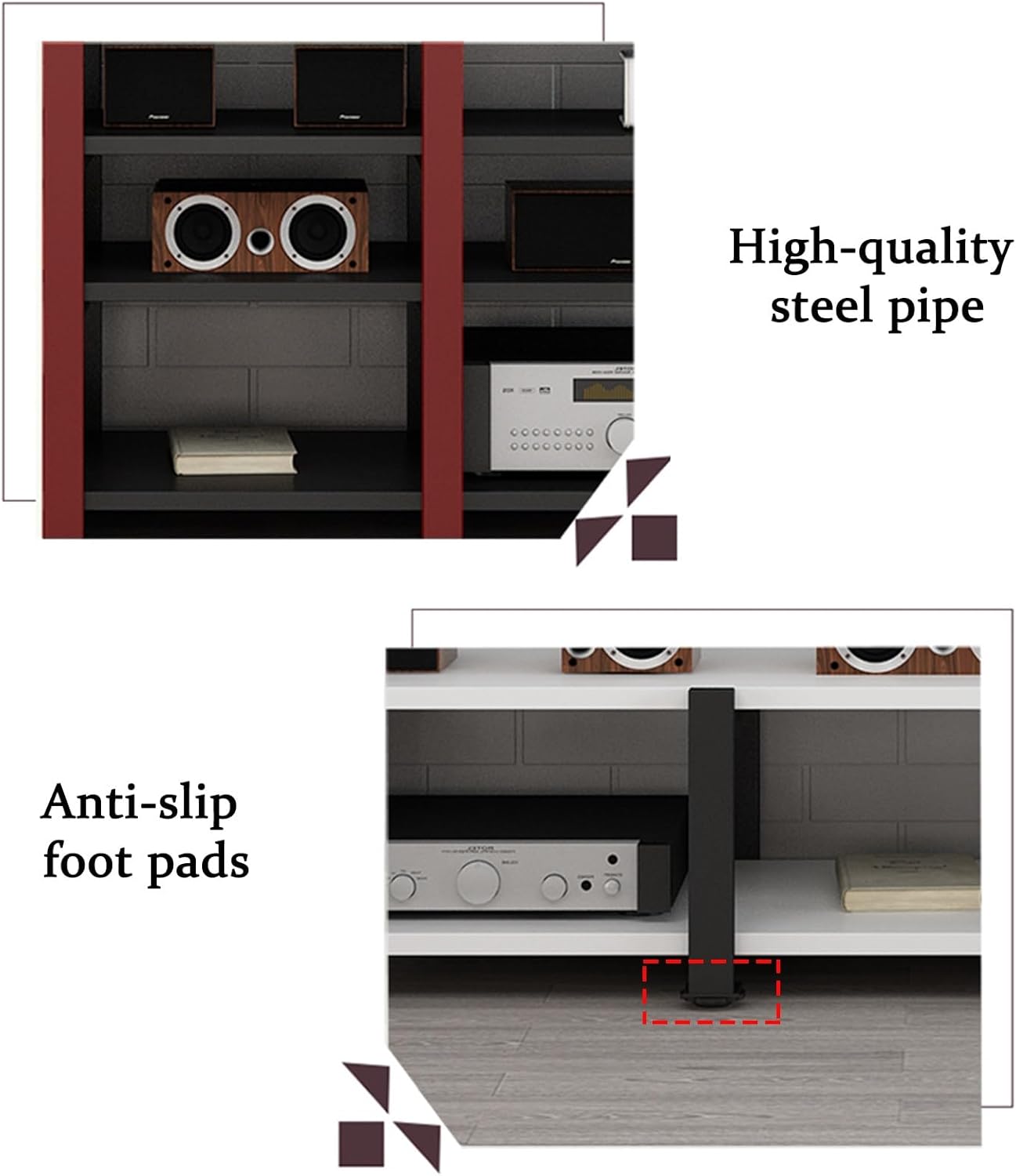 GUAWJRZDP Double Position Audio Rack