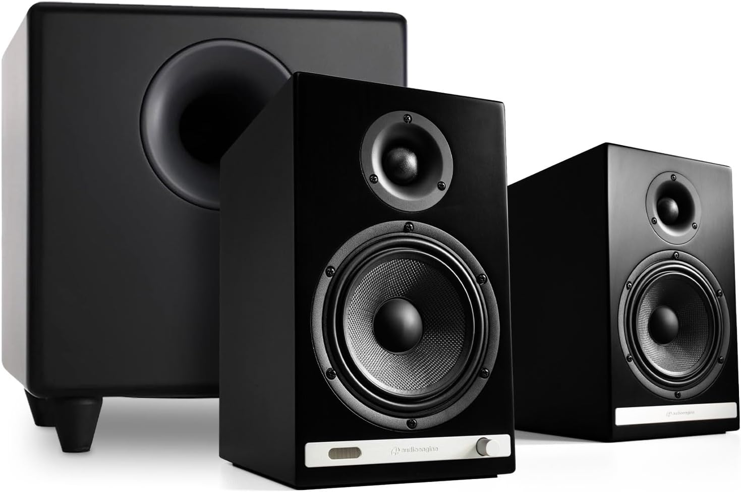 Audioengine HD6 Premium Powered Bookshelf Speakers | 150W Audiophile-Grade Bluetooth 5.0 Speakers with aptX HD | 24-Bit DAC | Real Wood Veneer