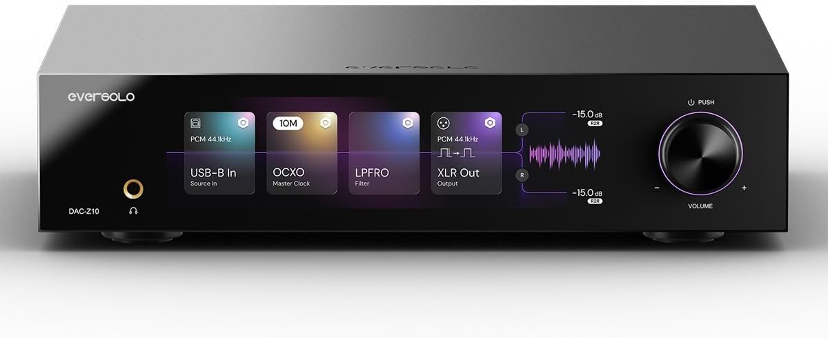Eversolo DAC-Z10 Digital to Analog Converter with T8 Streaming Transport Bundle