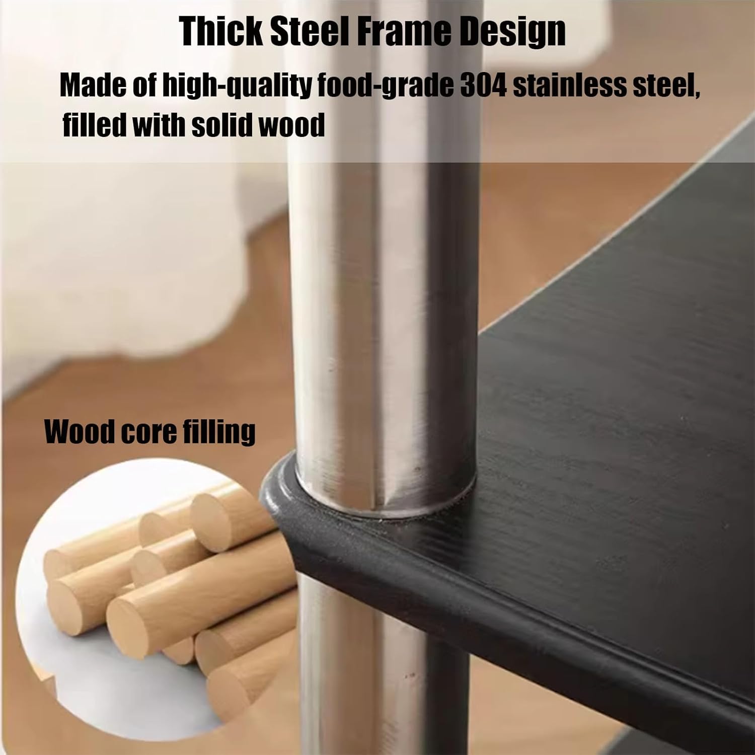 AV Media Stand with Shelves