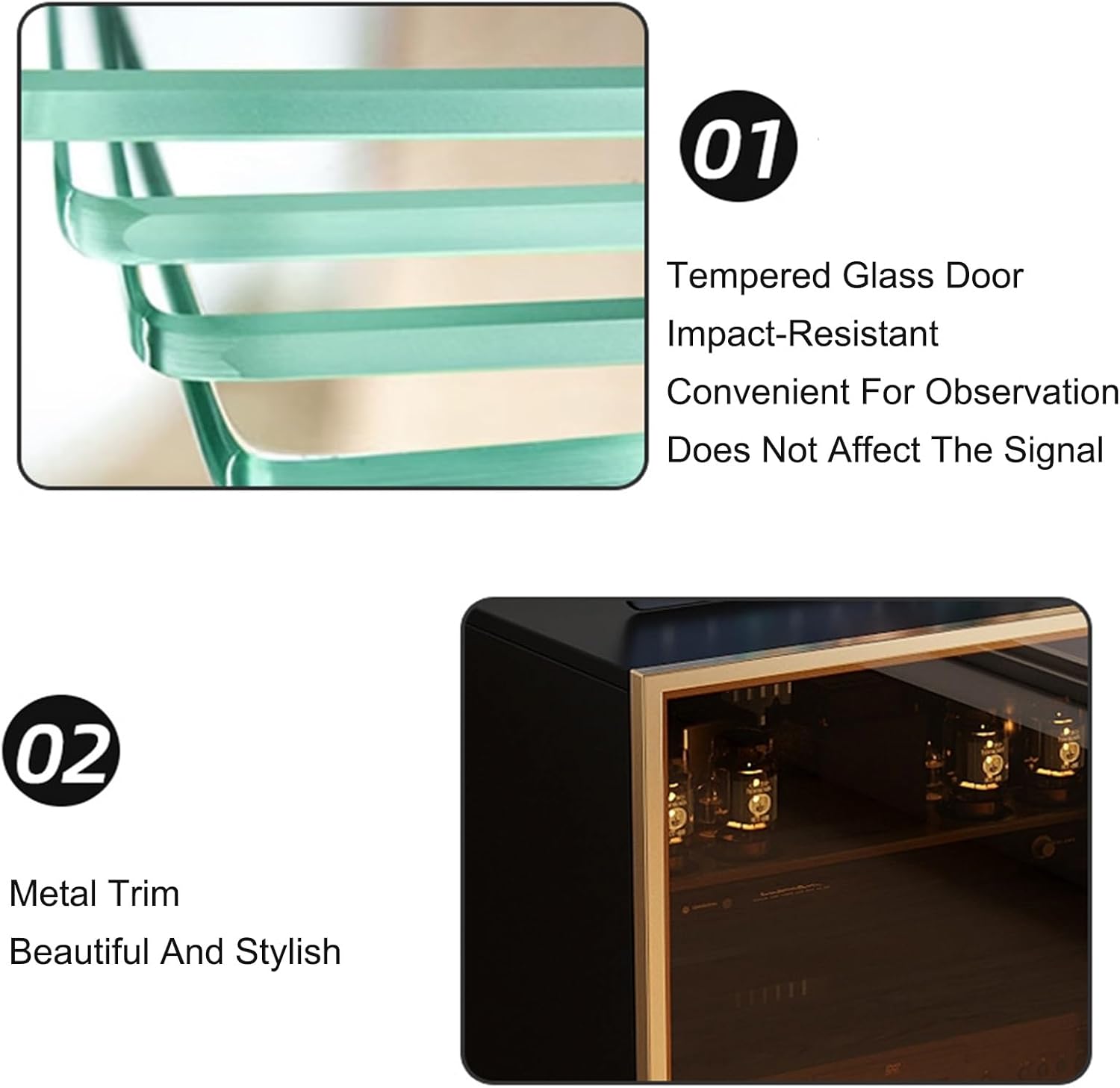 ZIGTUEI Modern Stereo Cabinet