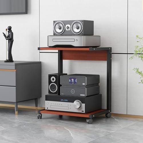 AV Media Stand with Mobile Wheels