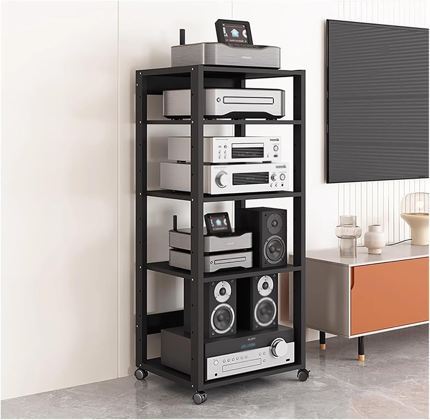 BYZOMU 5/6/7 Tier Audio/Video Rack Cabinet