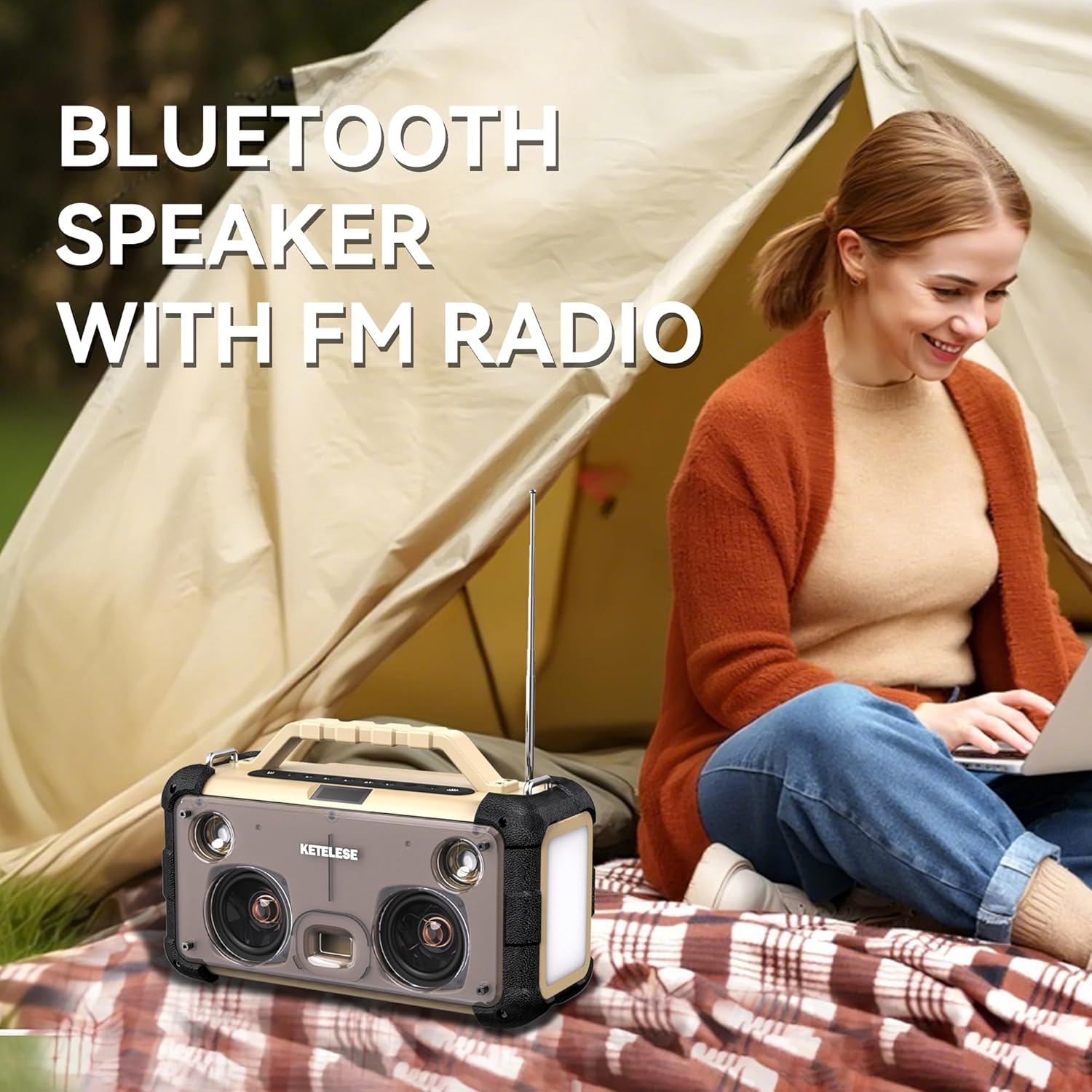 KETELESE DK21 Pro Bluetooth Speaker with TF Card Slot