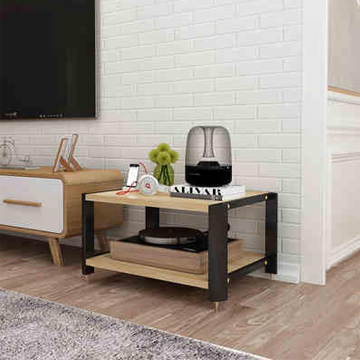 KUKIXKK Media Storage Cabinet with Silent Foot pad