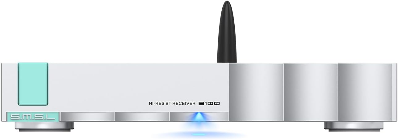 SMSL B100 Bluetooth 5.1 Audio Receiver AK4493S Decoding Chip Digital to Analog Audio Converter Bluetooth Decoder LDAC/aptX HD/AAC/SBC/UAT 24bit/192kHz Coaxial/Optical/AES/EBU/RCA Output