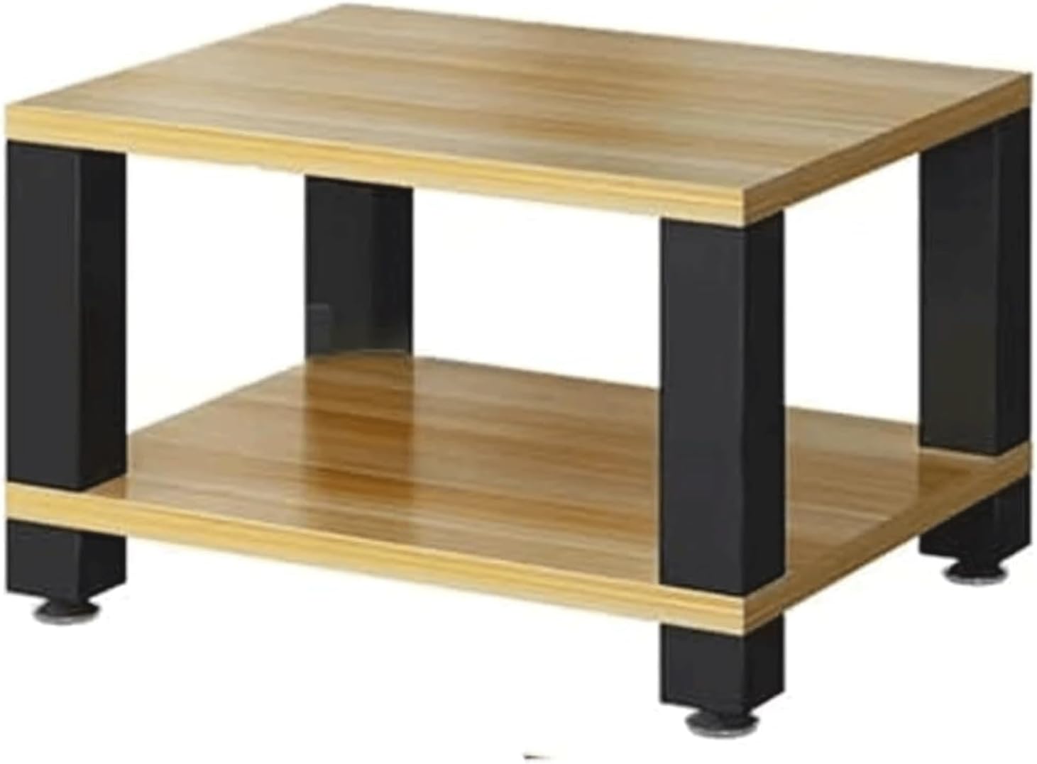 PZEOB Audio Rack Cabinet Wooden Media Stand Modern Stereo Stands Media Audio Tower Rack Open Design Stereo Cabinets Audio-Video Shelving(Natural