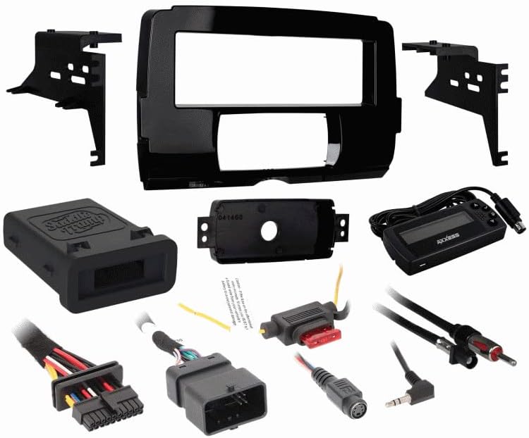 JVC Single DIN Bluetooth USB AUX AM/FM Radio CD Player Stereo Receiver Bundle Combo with Stereo Install Kit