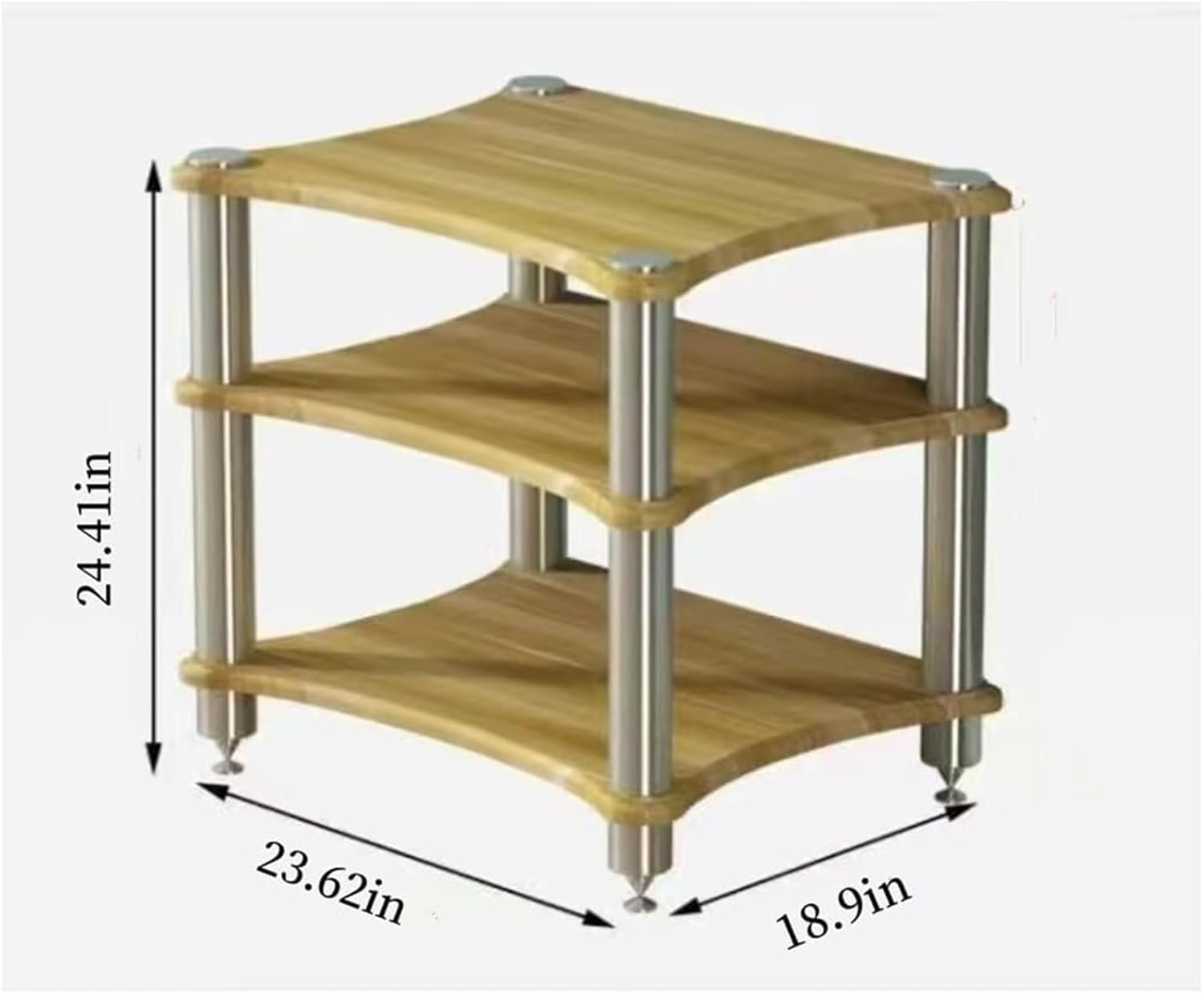 ycnbnwe 3/4 Tier av Audio Rack with Open Design