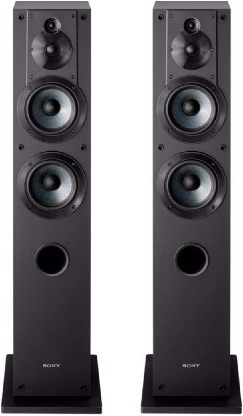 Sony SS-CS3 3-Way 4-Driver Floor-Standing Speaker - Pair (Black)
