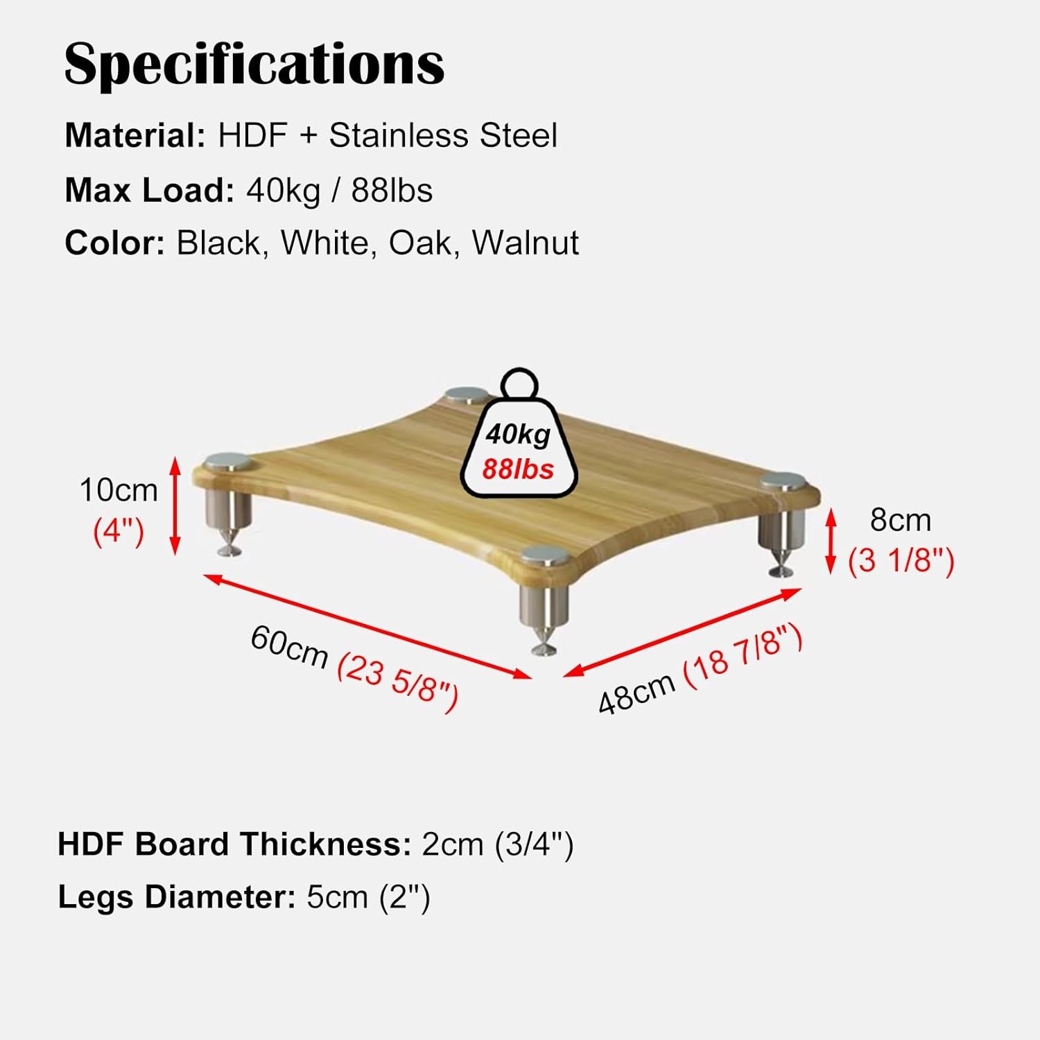 Wood Audio Cabinet Rack