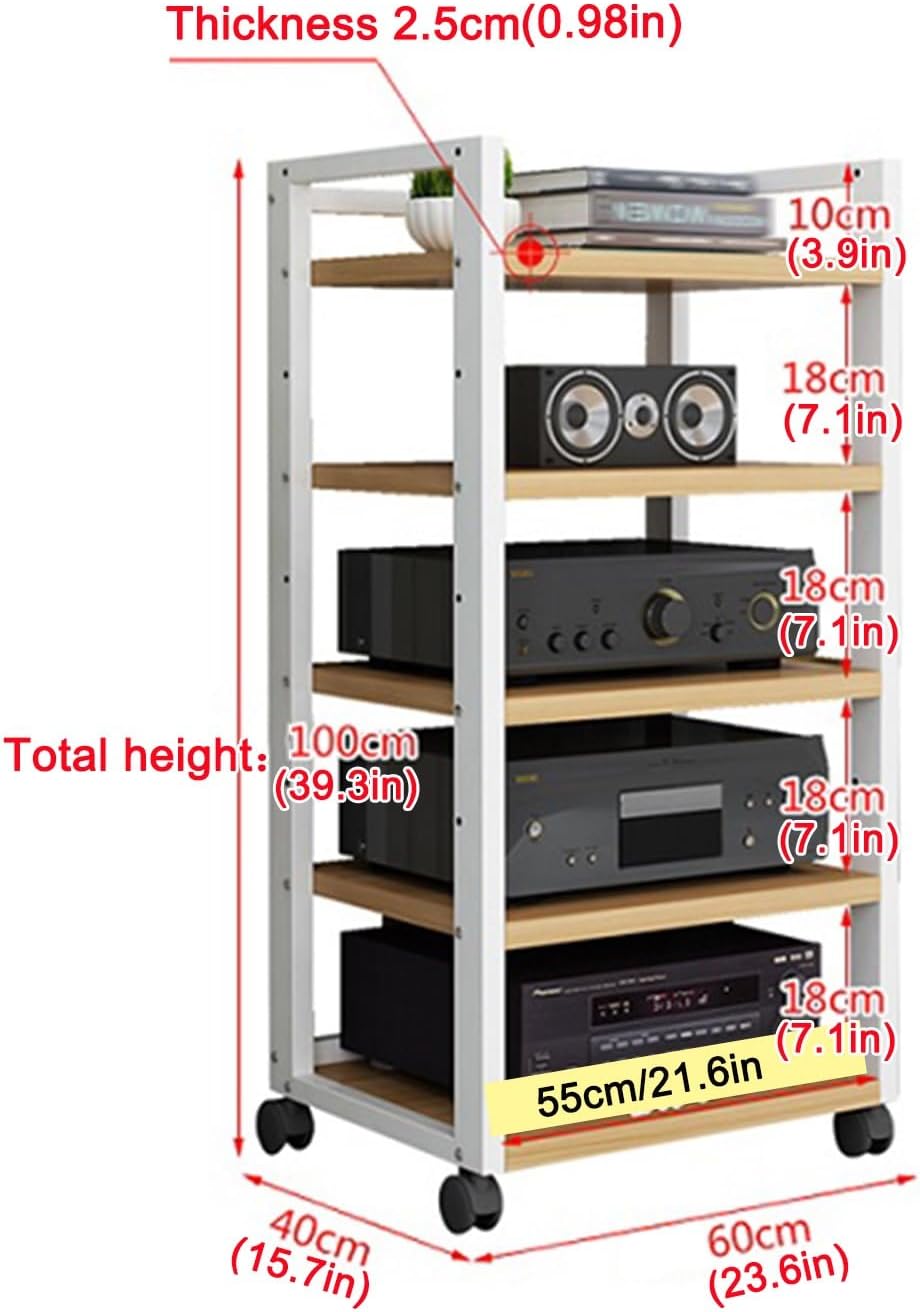 GUAWJRZDP 5-Tier Audio Rack