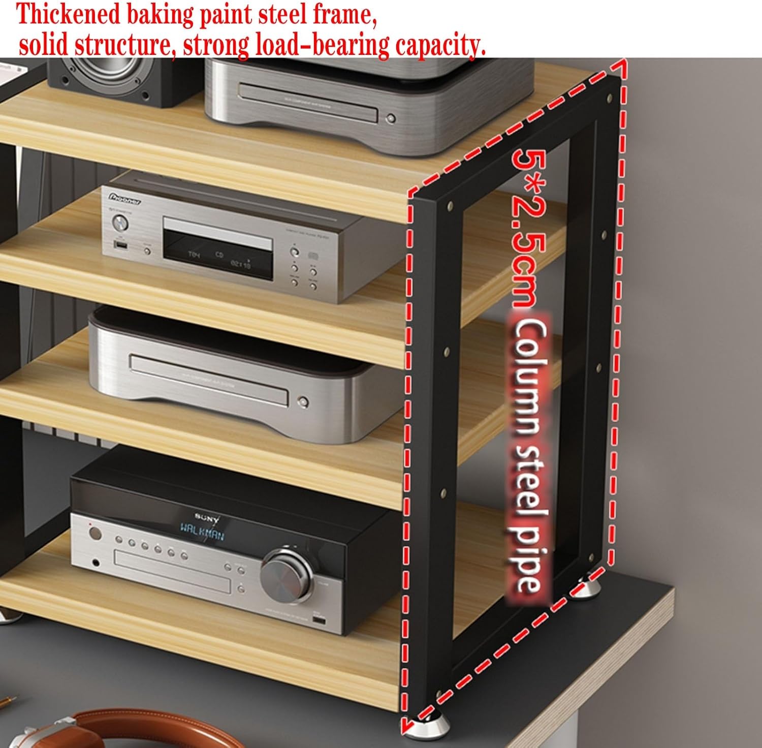 Movable Audio AV Media Stand CD Player