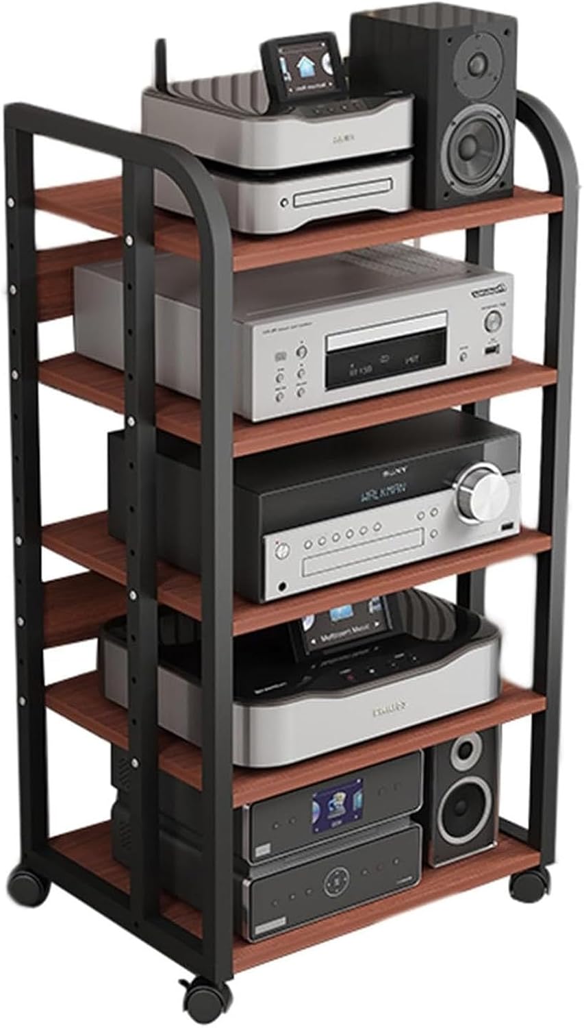 Modern Movable Audio Vedio-Media Stand Corner Shelf