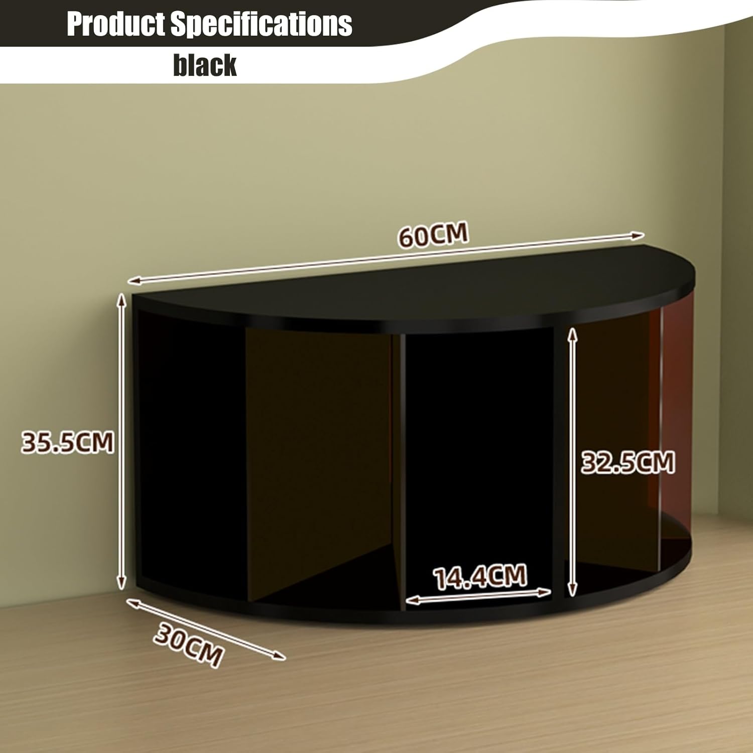 MAAOBR Stackable Wood Acrylic CD Holder Desk Rack Organizer Vinyl Record Holder Up to 55 Album