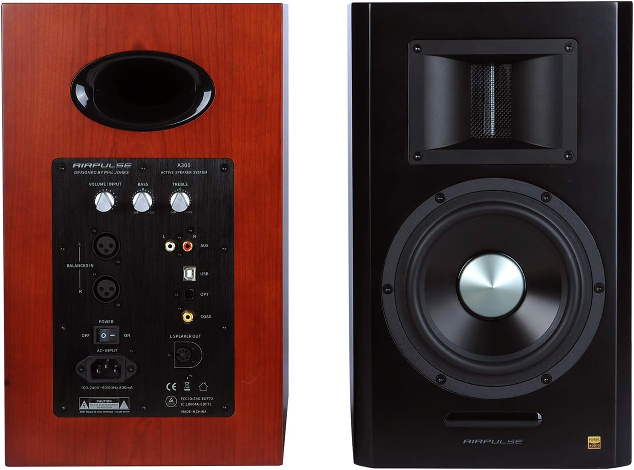 Airpulse A300 Hi-Res Audio Certified Active Speaker System Built-in Amplifier Optical