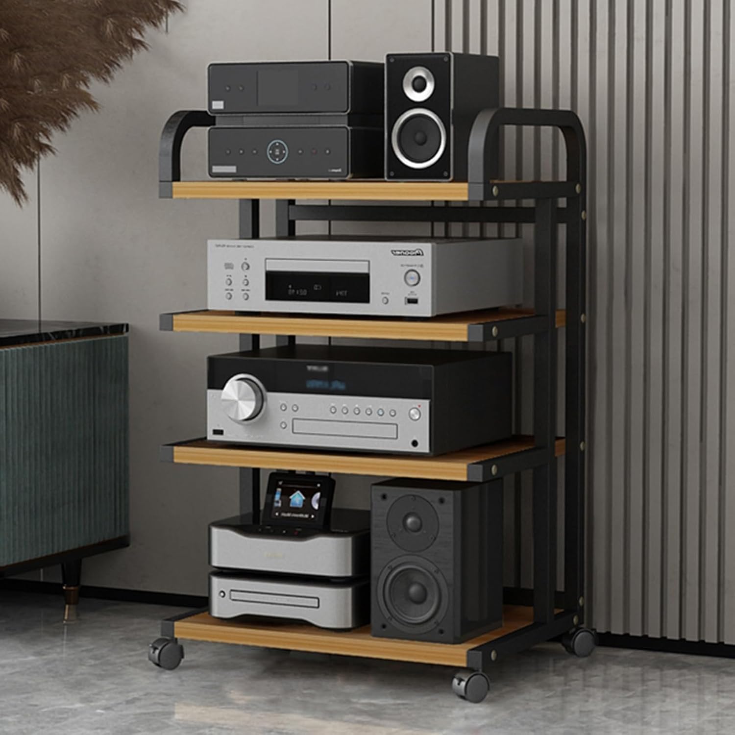 Av Media Stand 3 4 Tier White