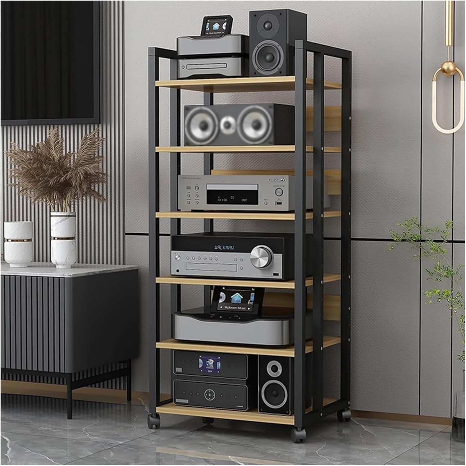 DFEDHF 4/5/6 Tier Home Stereo Rack Cabinet
