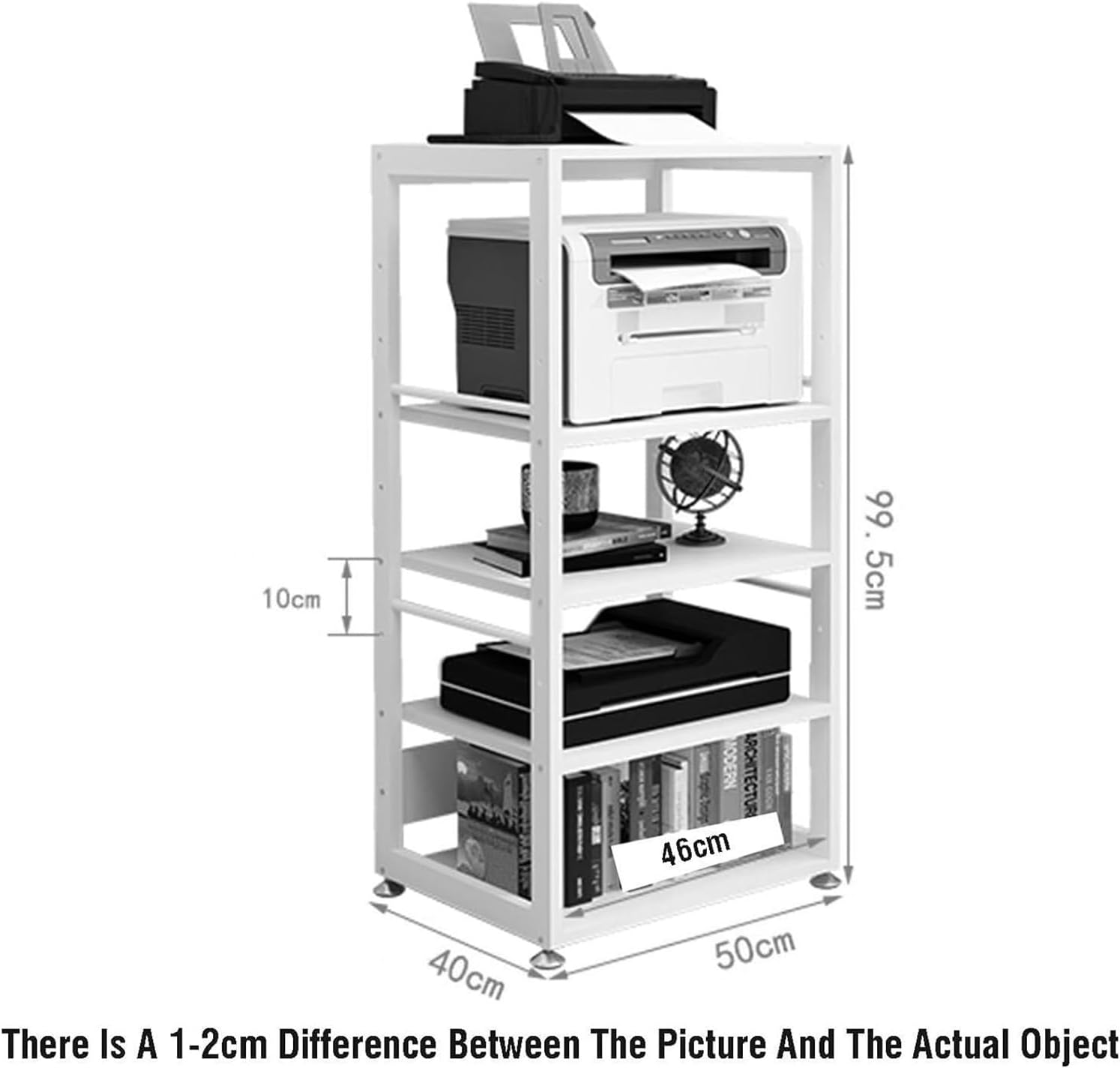 5-Tier Audio-Video Media Stand/Printer Stand