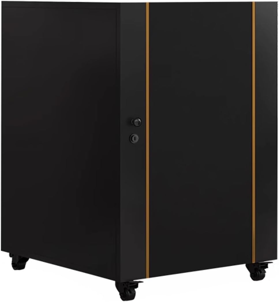 LYXWGRZD Modern Audio-Video Media Stand with Height Adjustable Wooden Shelf