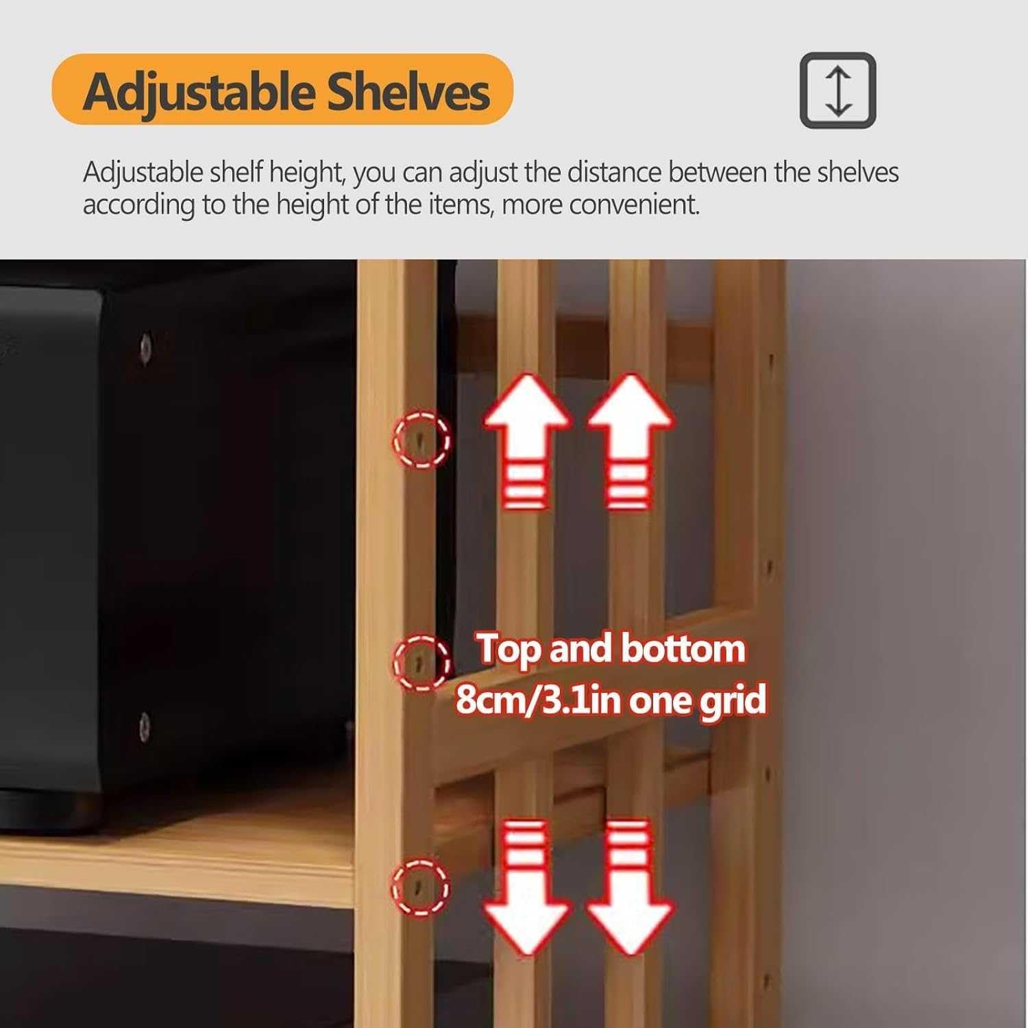 PPOIUYK Large Capacity Audio Rack Media Stand