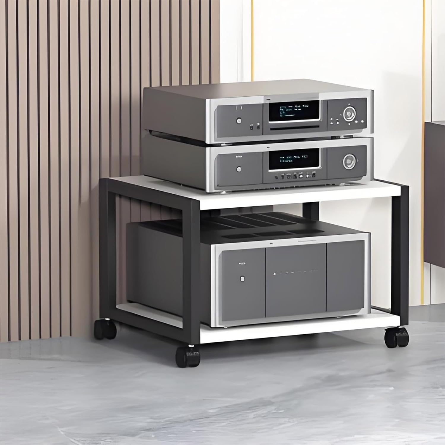 FLDYGMLU 360 Rotating Audio Video Stand