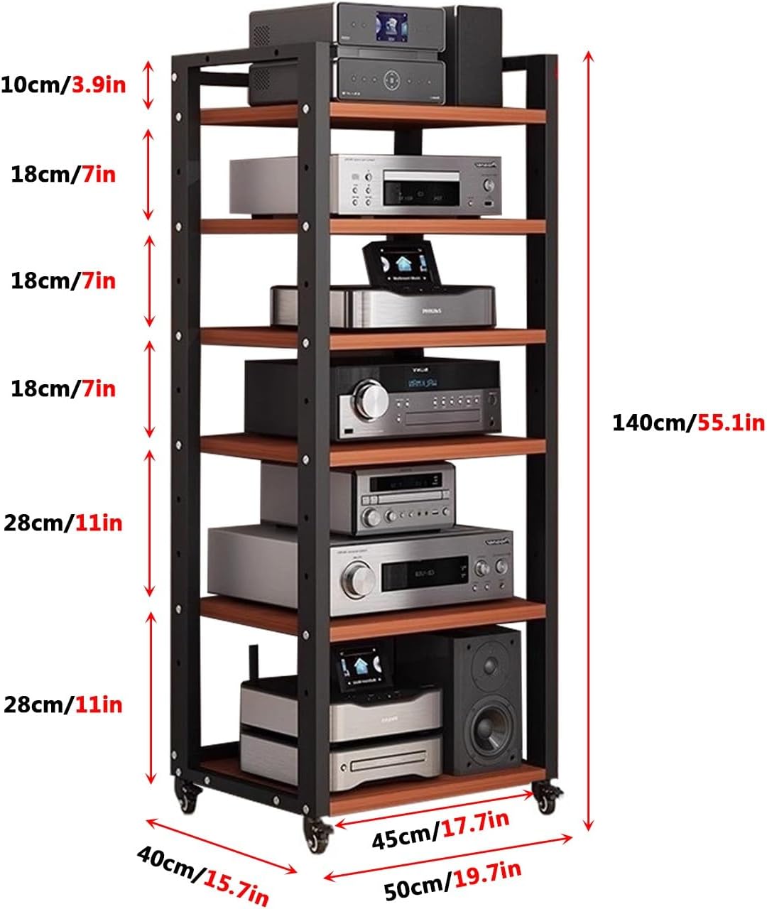 6-Tier Media Stand