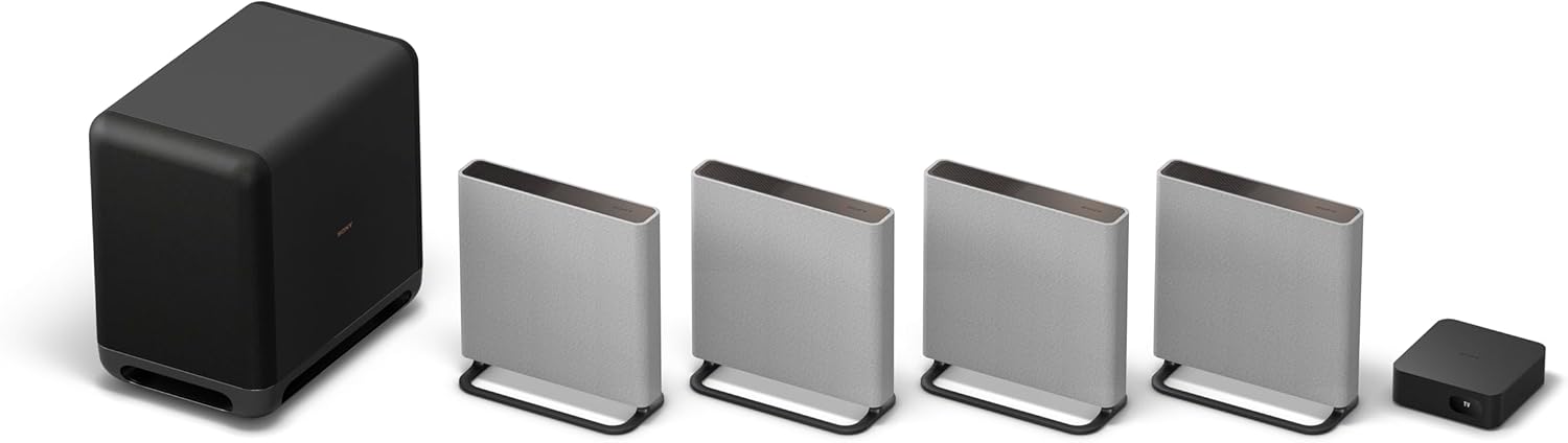Sony BRAVIA Theater Quad Home Theater Surround Sound System and SA-SW5 Wireless Subwoofer