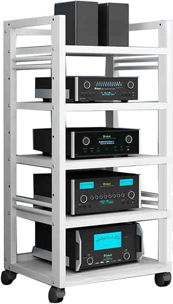 5 Tier AV Media Stand Cabinet Floor-Standing Audio Rack