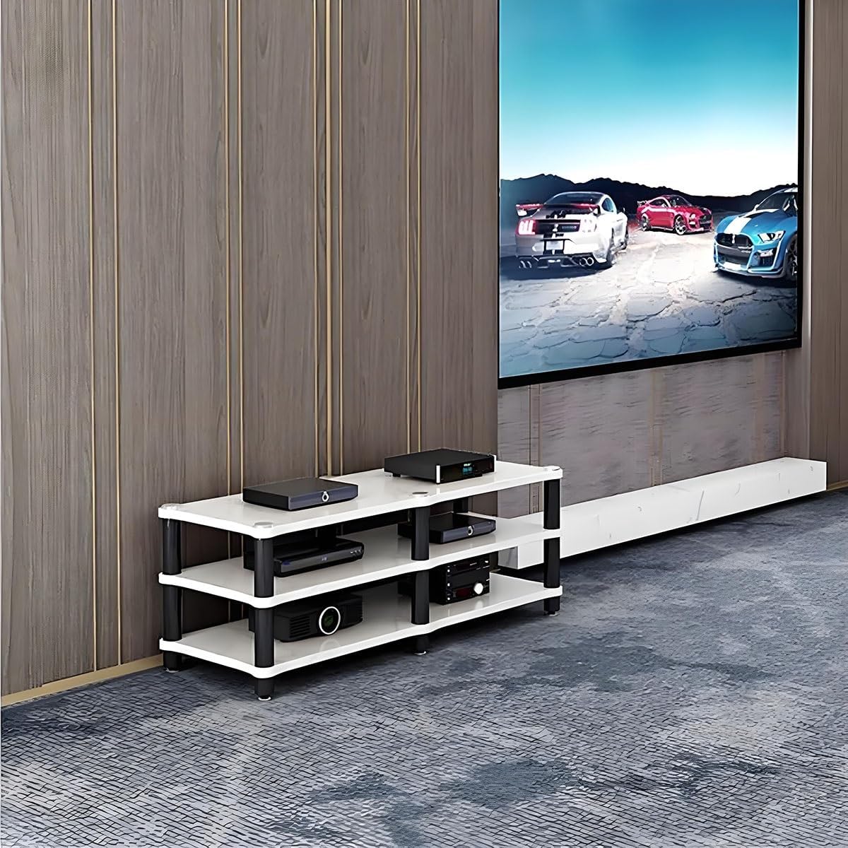 1.2.3.4Tier AV Media Stand CD Player Stand