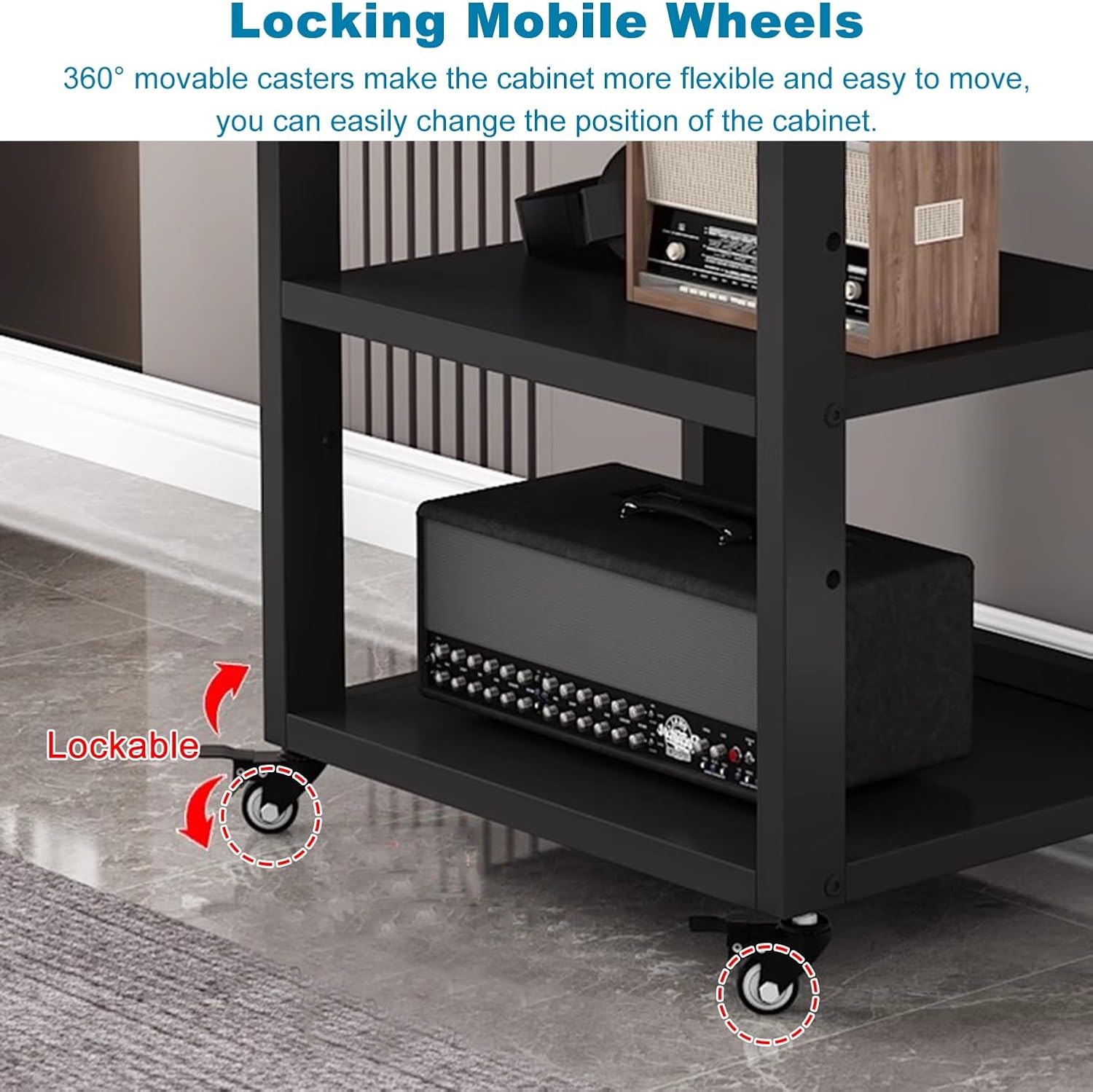 4-Tier AV Media Stand