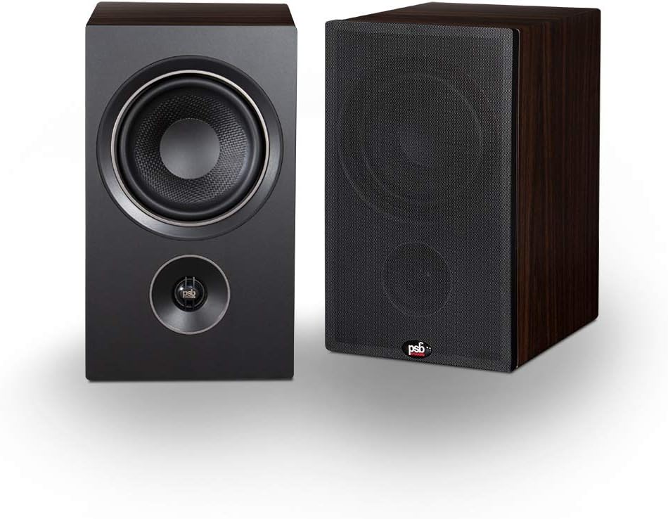 PSB Speakers Alpha P5 Bookshelf Speakers - Dark Walnut