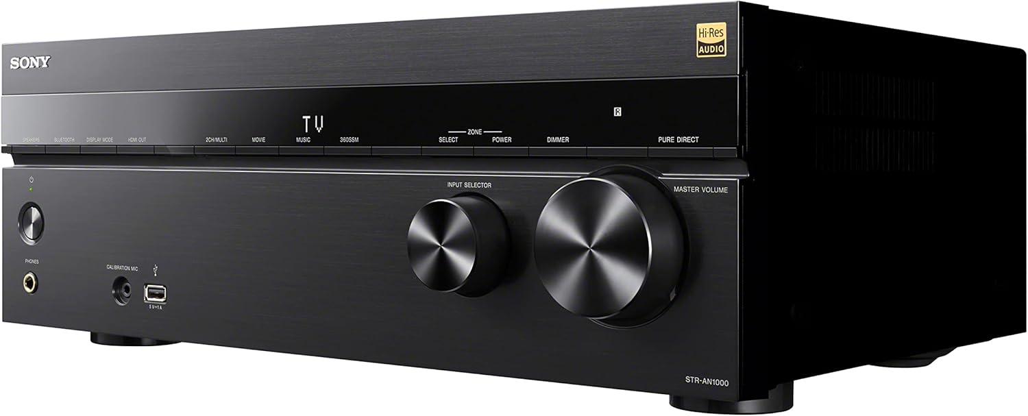 Sony STR-AN1000 7.2 CH Surround Sound Home Theater 8K A/V Receiver: Dolby Atmos