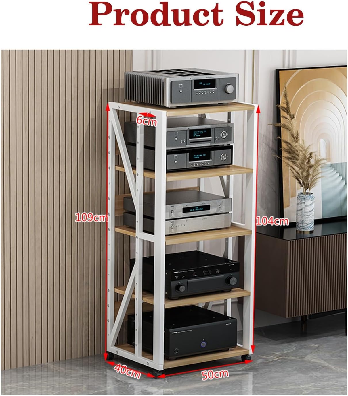 Removable Audio Media Rack DVD CD Player Rack
