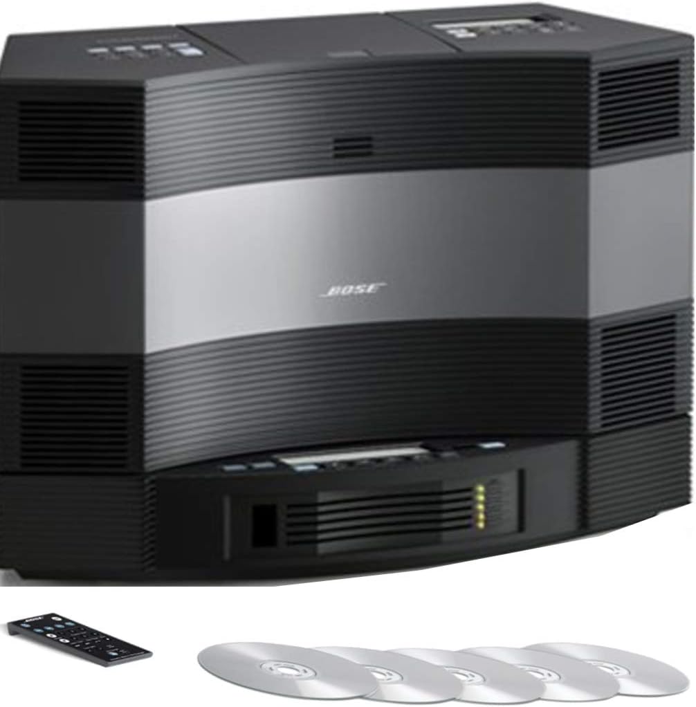 Bose Acoustic Wave Music System and 5-CD Multi Disc Changer II - Graphite Grey (Black) (Renewed)
