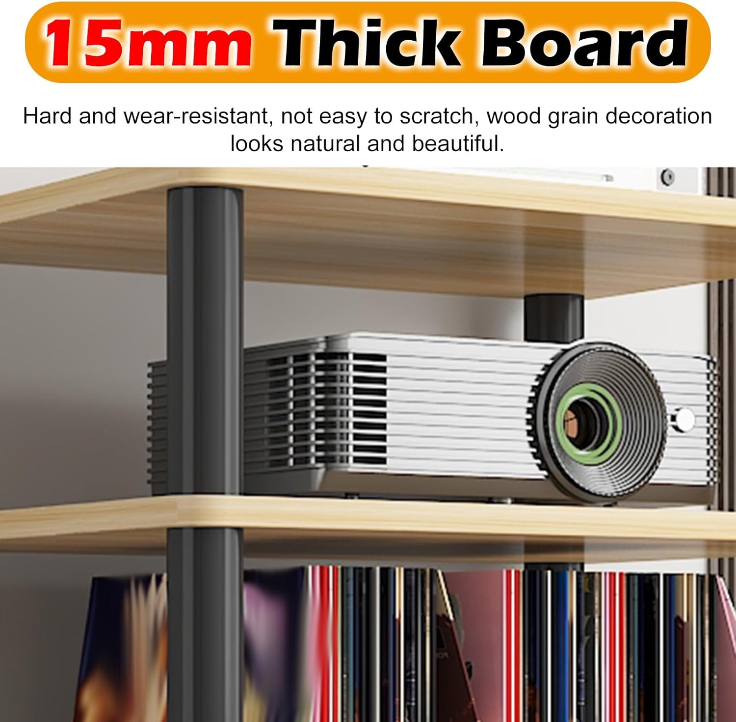 RENLXFI Turntable Stand Audio Cabinet