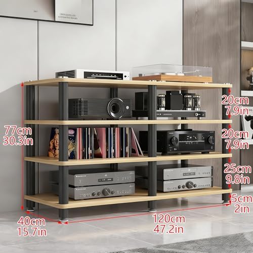 AV Media Stand - Multi-Tier Stereo Rack with Thickened Board