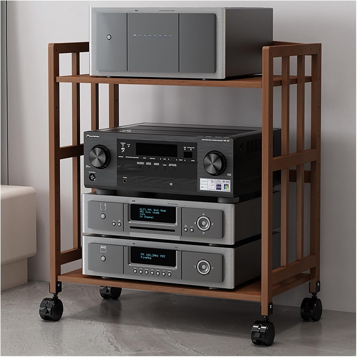 ELUKHT Home Stereo Racks and Stands on Wheels