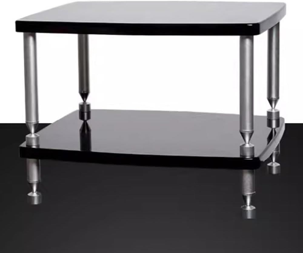 OUKEJNM 1 2 3 4 Shelf Audio Stereo Rack