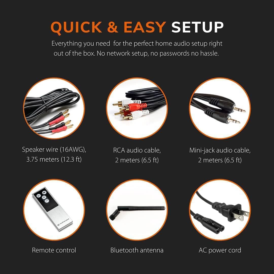 Audioengine HD5 Premium Powered Speakers | 150W Audiophile-Grade Bluetooth 5.0 with aptX HD | Built-in 24-Bit DAC | Real Wood Veneer | Bookshelf Speakers for Home Audio